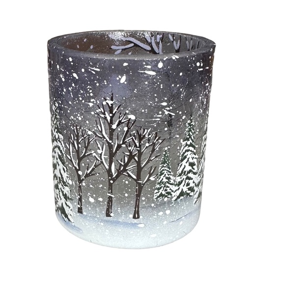 Yankee Candle 1711159 Snow Couple Snowman Votive Candle Holder - Picture 2 of 3